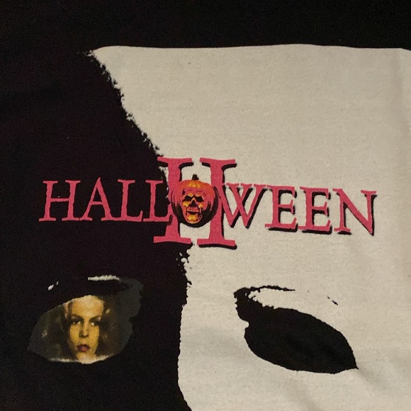 HALLOWEEN II, Michael Myers Face, Short Sleeve Tee Shirt Black, Sz M, Cotton NWT - Picture 3 of 7